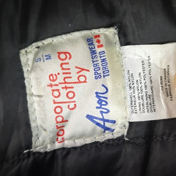 80s 90s Navy Blue Windbreaker Pacific Northern Railway Faux Fur 1980 1990 Retro - Picture 7 of 16